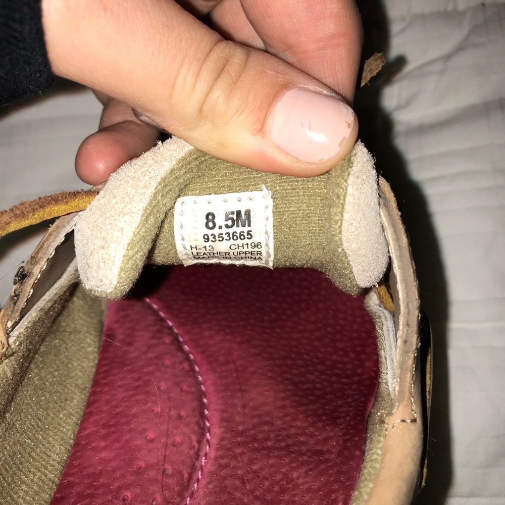 Angelfish metallic tan Sperrys